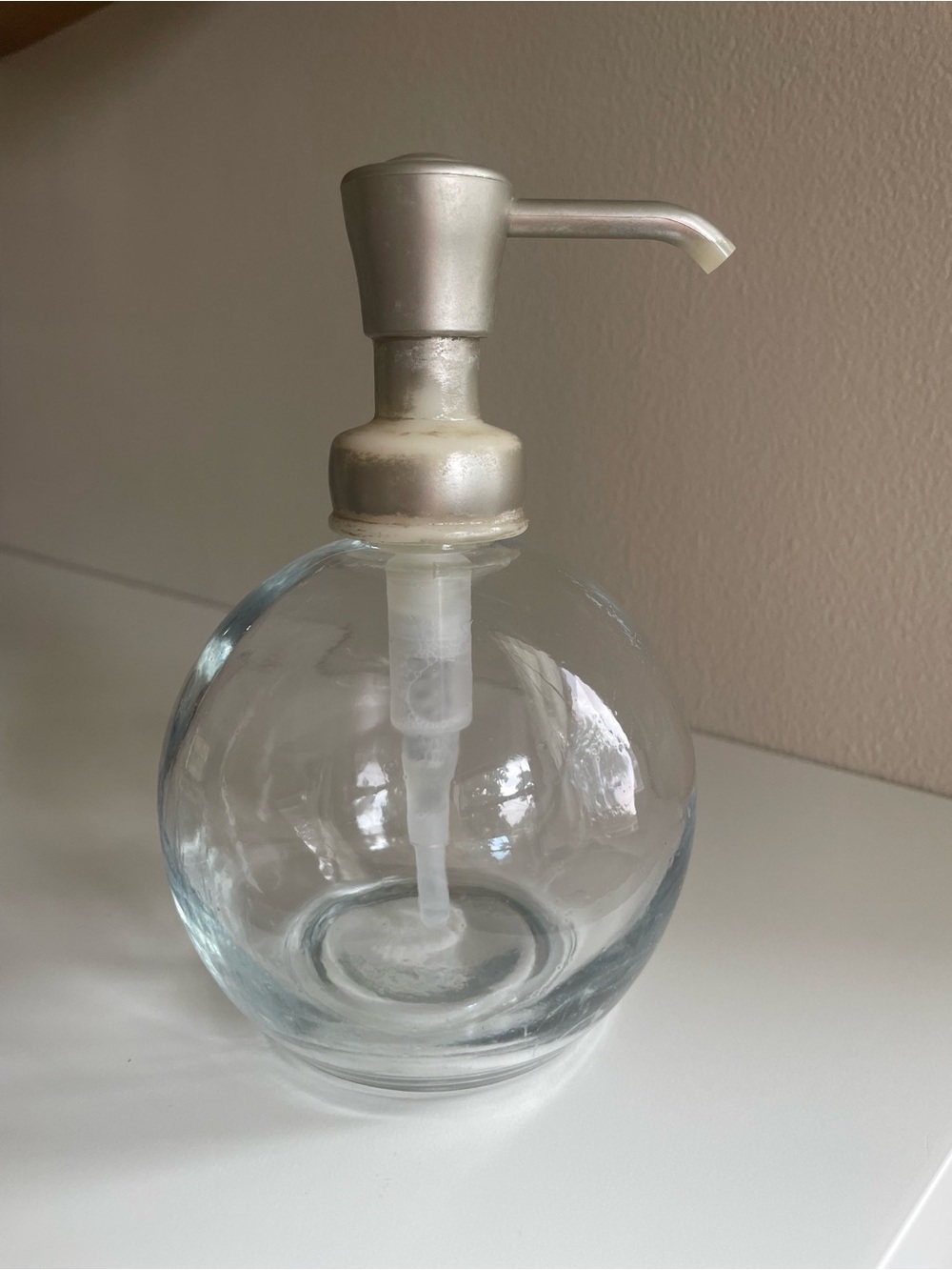 Glass Ball Soap Dispenser